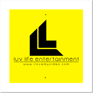 Luv Life Entertainment Black T-Shirt Logo Posters and Art